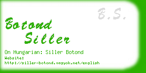 botond siller business card